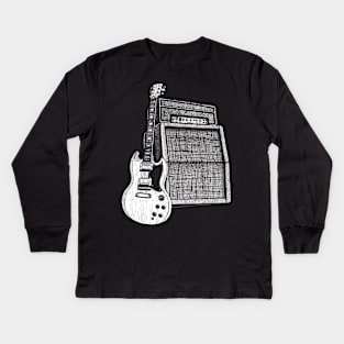 Rock guitar Kids Long Sleeve T-Shirt